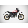 ZARD ZUMA Slip-on Exhaust for Ducati Scrambler Desert Sled